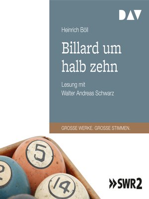 cover image of Billard um halb zehn